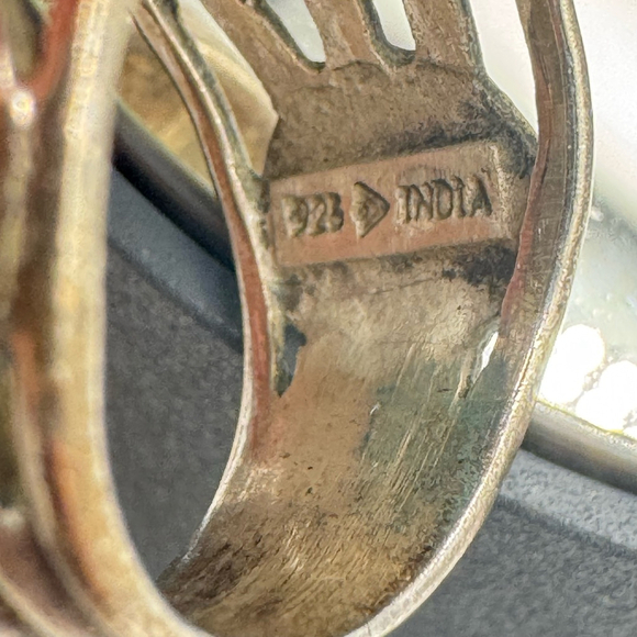 Silpada Sterling Silver and Turquoise Tumbled Turquoise Ring size 7 - Picture 4 of 4